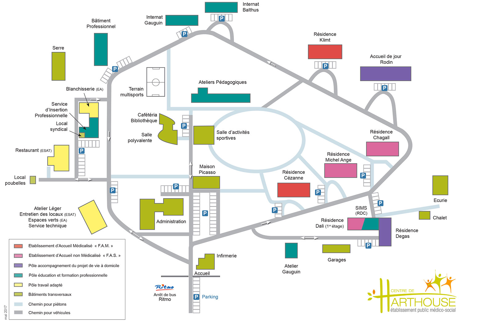 Plan du centre